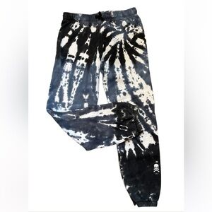 Soul Cycle Women’s Machine Sweat Pants Black, Blue and White Tie-Dye Sweatpants